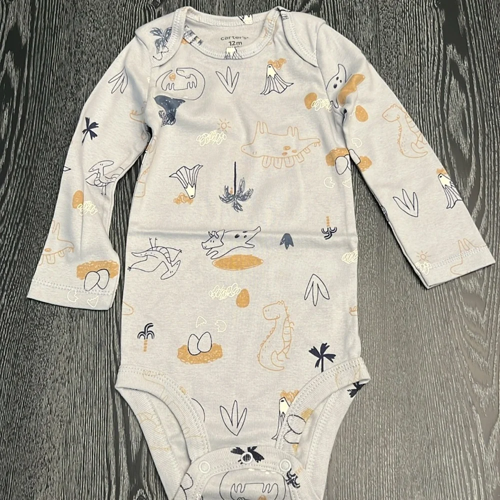 Carters (6)piece-One Piece Items With Snap Closure-12 months-NWT**